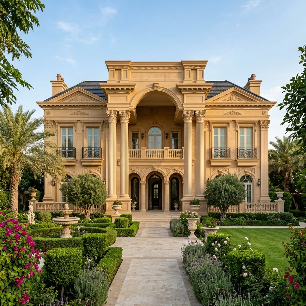 GOGER neoclassical villa exterior