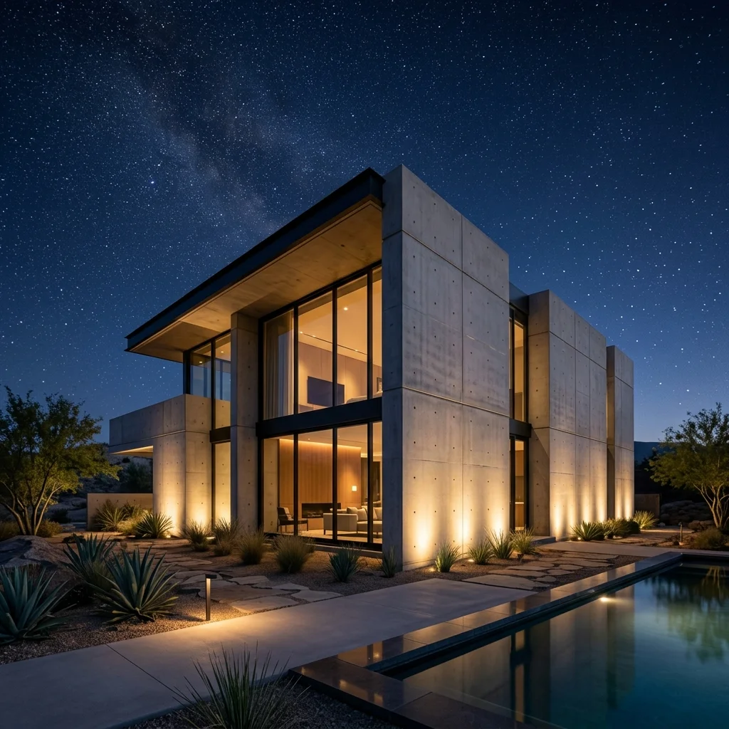 GOGER building — night starry sky uplighting
