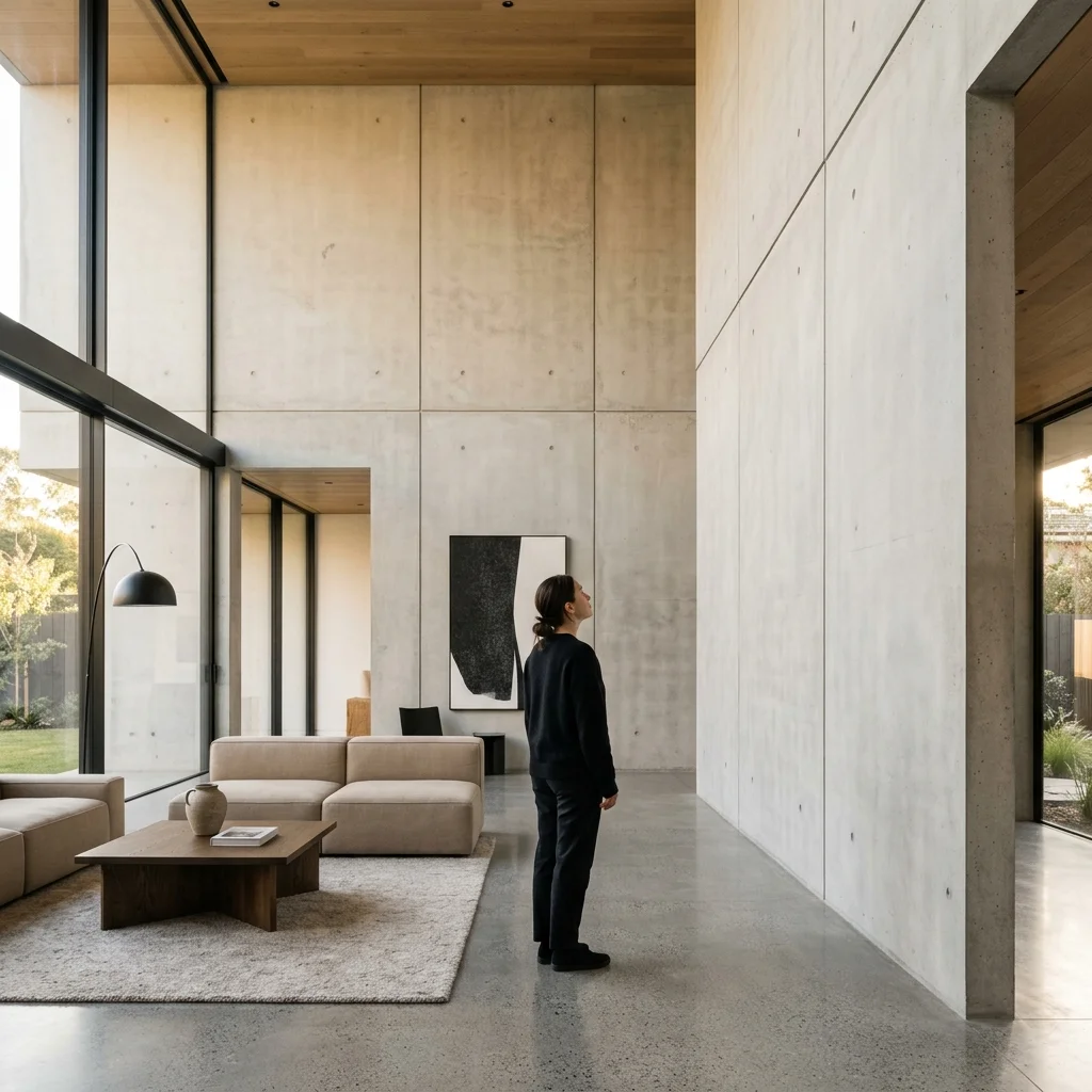 GOGER luxury living room — human scale view