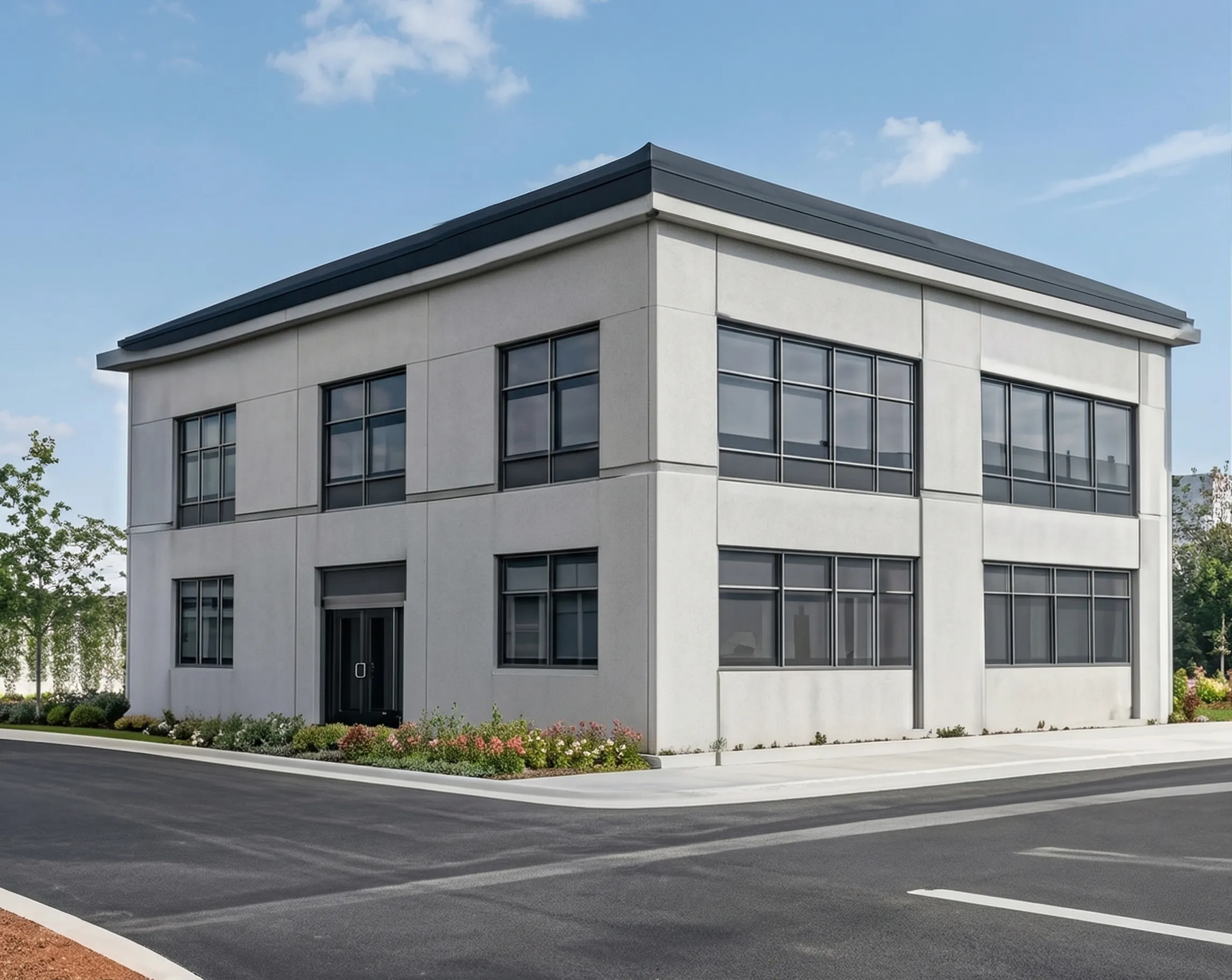 GOGER prefab concrete two-story office building exterior